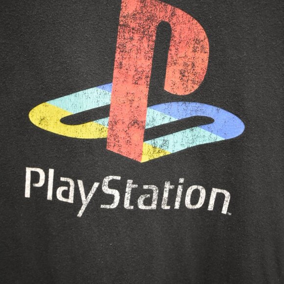 Playstation Shirt L Adult Unisex Gamer Graphic Crew Neck Tee Short Sleeve PS5 - Picture 2 of 7